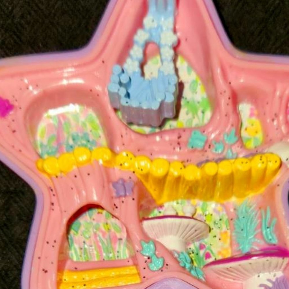Rare Vintage Bluebird Polly pocket 1992 Fairy Fantasy Compact
